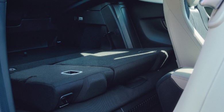 2026 Honda Prelude rear seats folded flat