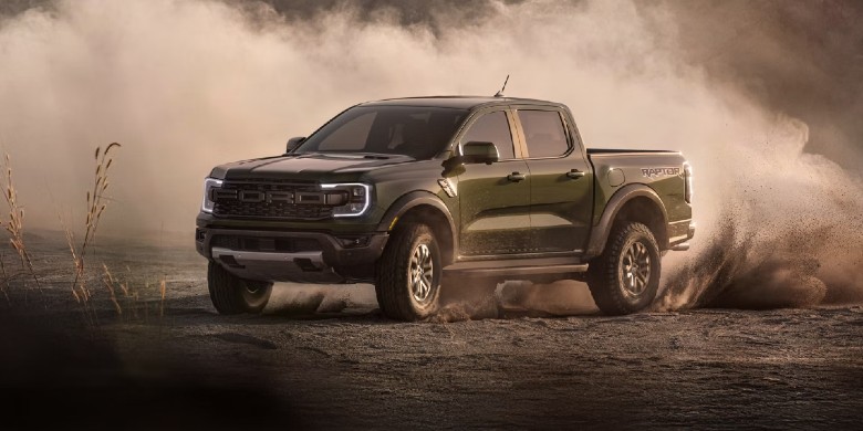 Front exterior view of the 2026 Ford ranger