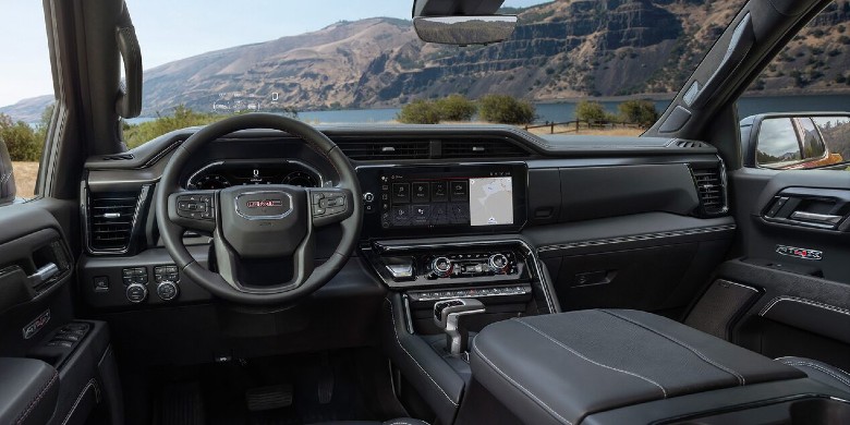 Interior tech view of the 2026 Cadillac sierra1500 for sale in Waukesha, WI
