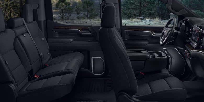 Interior seating view of the 2026 Cadillac sierra1500 for sale in Waukesha, WI