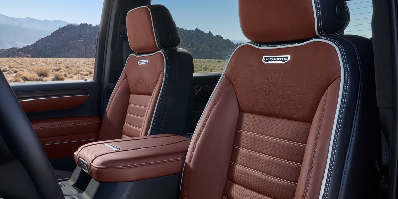 View of the interior seating in a 2026 GMC sierra2500hd for sale in tempe, AZ