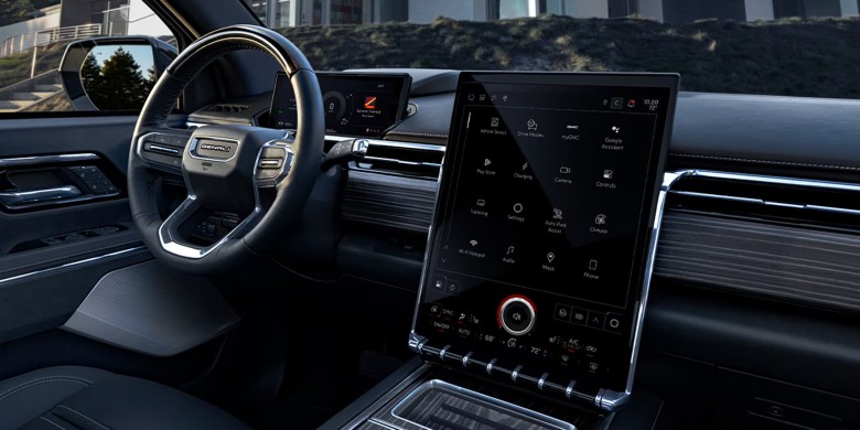 GMC Sierra EV interior technology dashboard