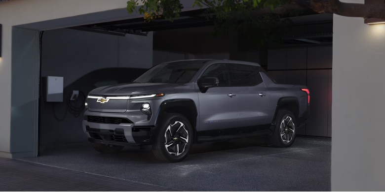 Front exterior view of the 2026 Chevrolet Silverado EV