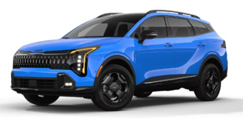 Front exterior view of a 2026 Sportage X-Pro Prestige