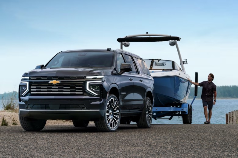 2026 Chevy Tahoe towing at Olson Chevrolet Redwood Falls MN
