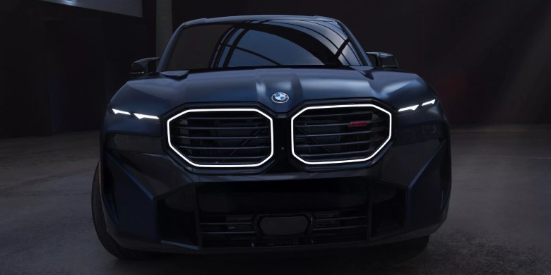 Front exterior view of the 2026 BMW XM