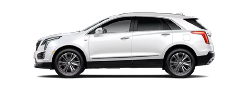 Side exterior view of a 2026 Cadillac XT5 Premium Luxury for sale in Phoenix, AZ