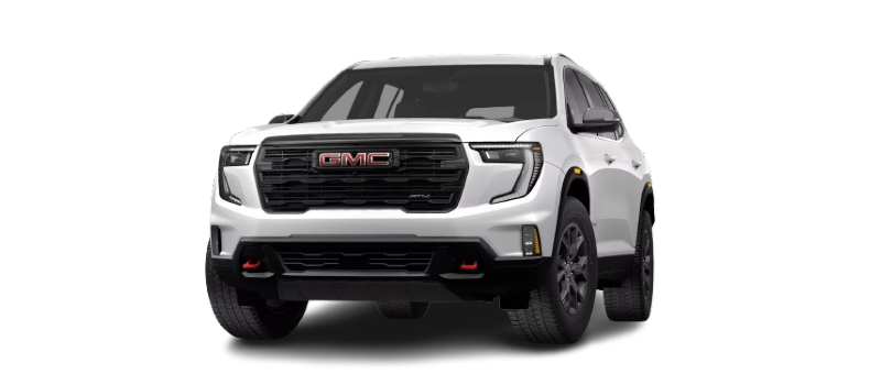 2027 GMC Acadia front three-quarter view