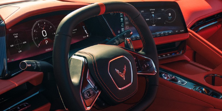 2027 Chevrolet Corvette Grand Sport X red cockpit interior driver view Henderson NV