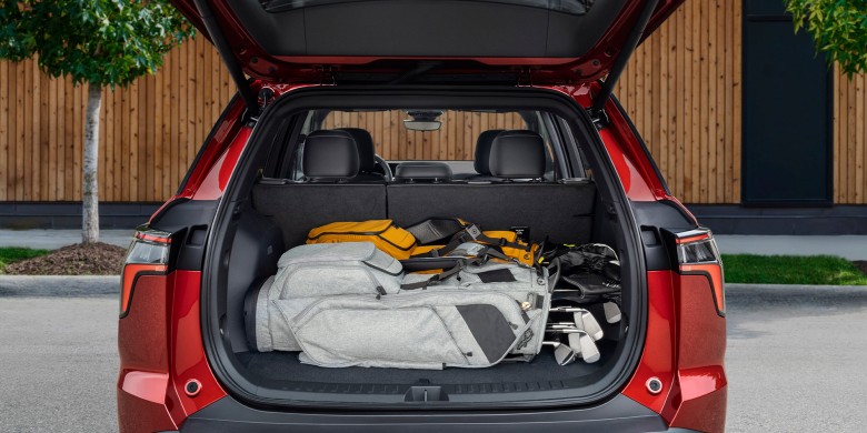 2027 Chevrolet Equinox cargo space with golf bag