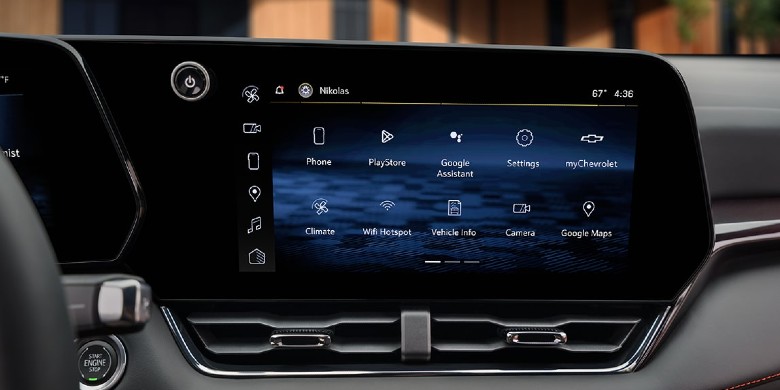 2027 Equinox Google infotainment apps screen