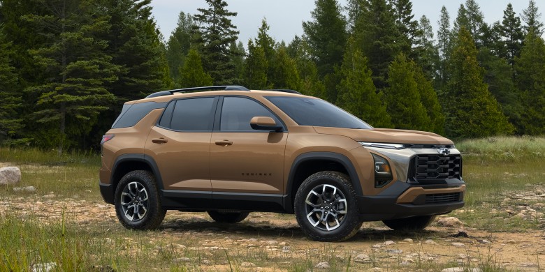 2027 Chevrolet Equinox ACTIV profile in tan
