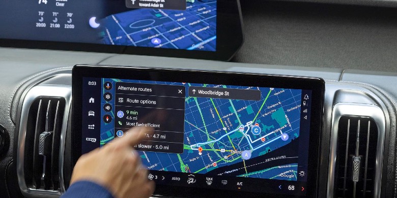 2027 Ford Expedition embedded Google Maps navigation