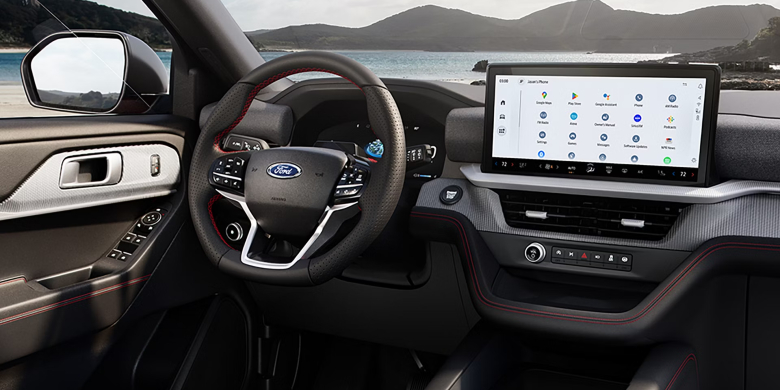 Ford SUV interior with infotainment screen
