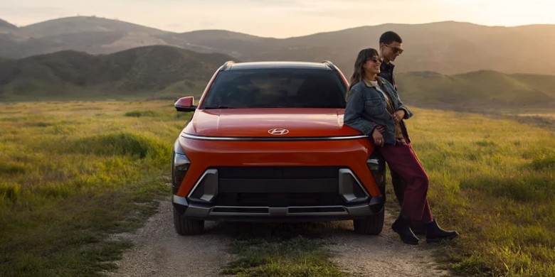 Front exterior view of the 2027 Hyundai Kona