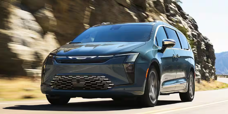 Front exterior view of the 2027 Chrysler Pacifica