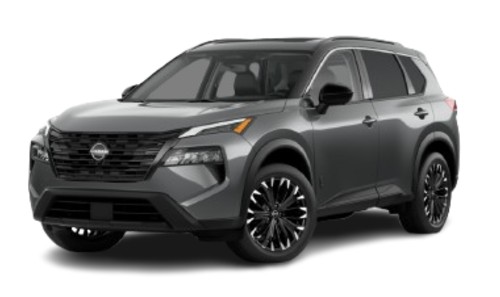 2027 Nissan Rogue Dark Armor with black 19-inch wheels and gloss black trim