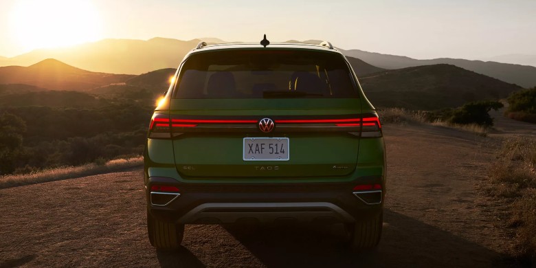 Rear exterior view of a 2026 Volkswagen Atlas