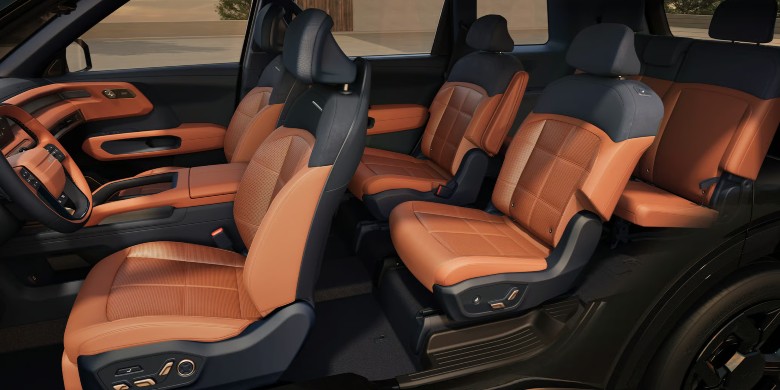 View of the interior seating in the 2027 Kia Telluride