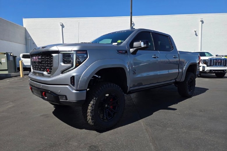 Black Widow GMC Sierra interior Las Vegas