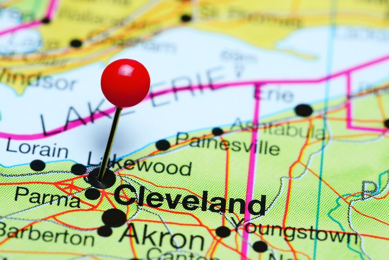 map of cleveland, OH