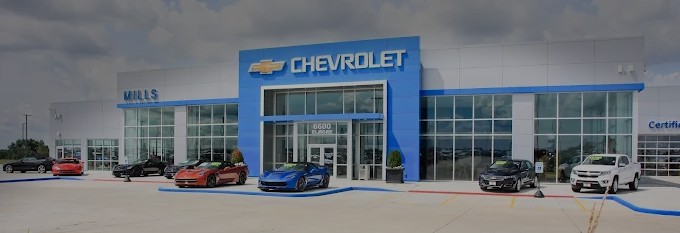 Mills Chevrolet front of building