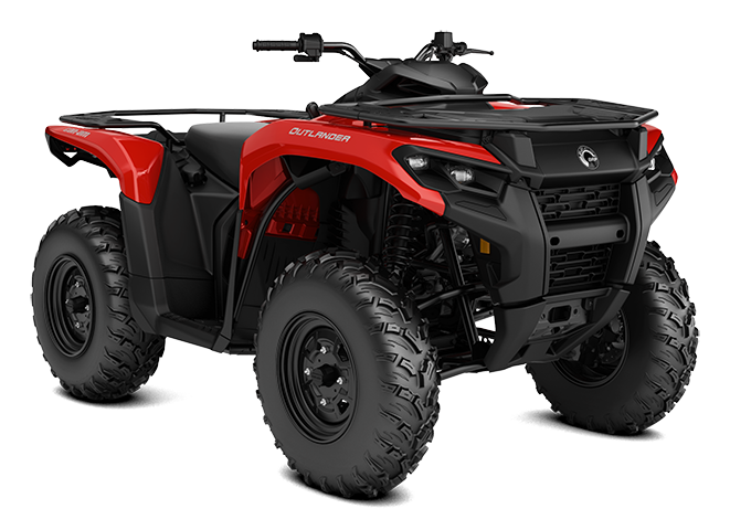 Front exterior view of the 2025 Can-Am Outlander 500/700