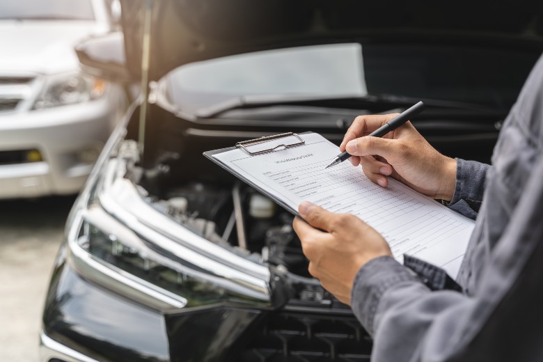 Chevy factory warranty inspection at Olson Chevrolet of Hutchinson MN