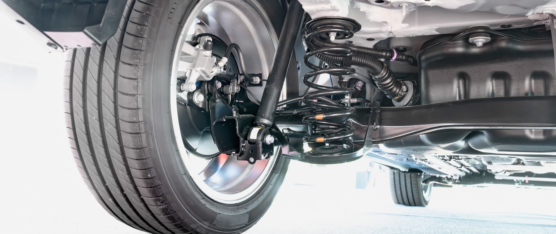 image showing the suspension in a vehicle