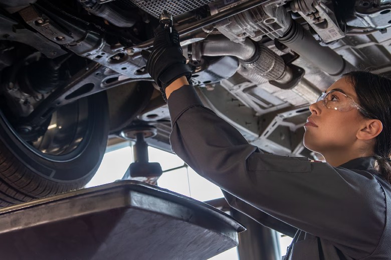 Certified Chevy technician performing service at Olson Chevrolet of Hutchinson