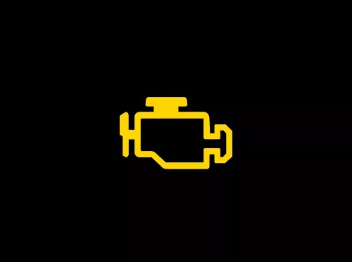 Buick dashboard warning light close-up