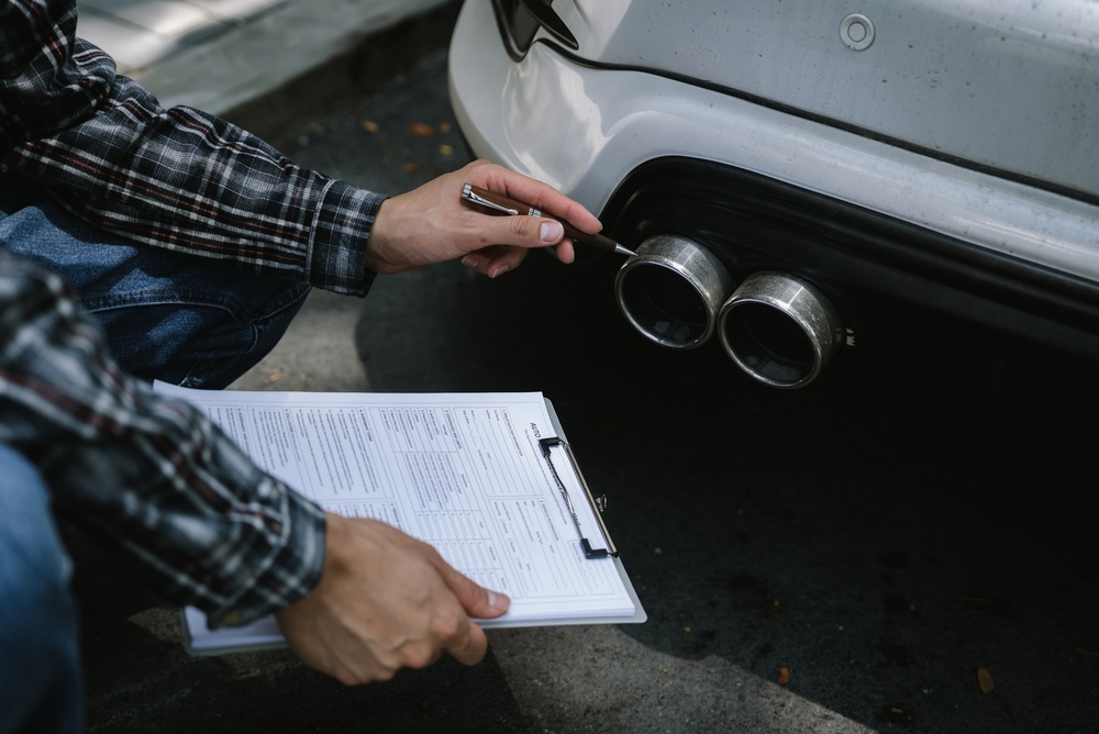 Exhaust system inspection at C. Harper Chevrolet
