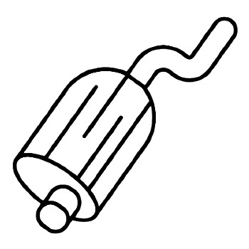 image icon a car's muffler