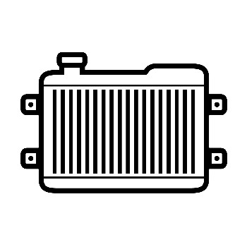 image icon showing a Car radiator