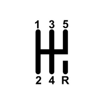 image icon showing a manual transmission gear shift