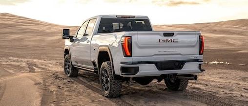 Rear exterior view of the 2024 GMC Sierra Denali Ultimate for sale in Tempe, AZ