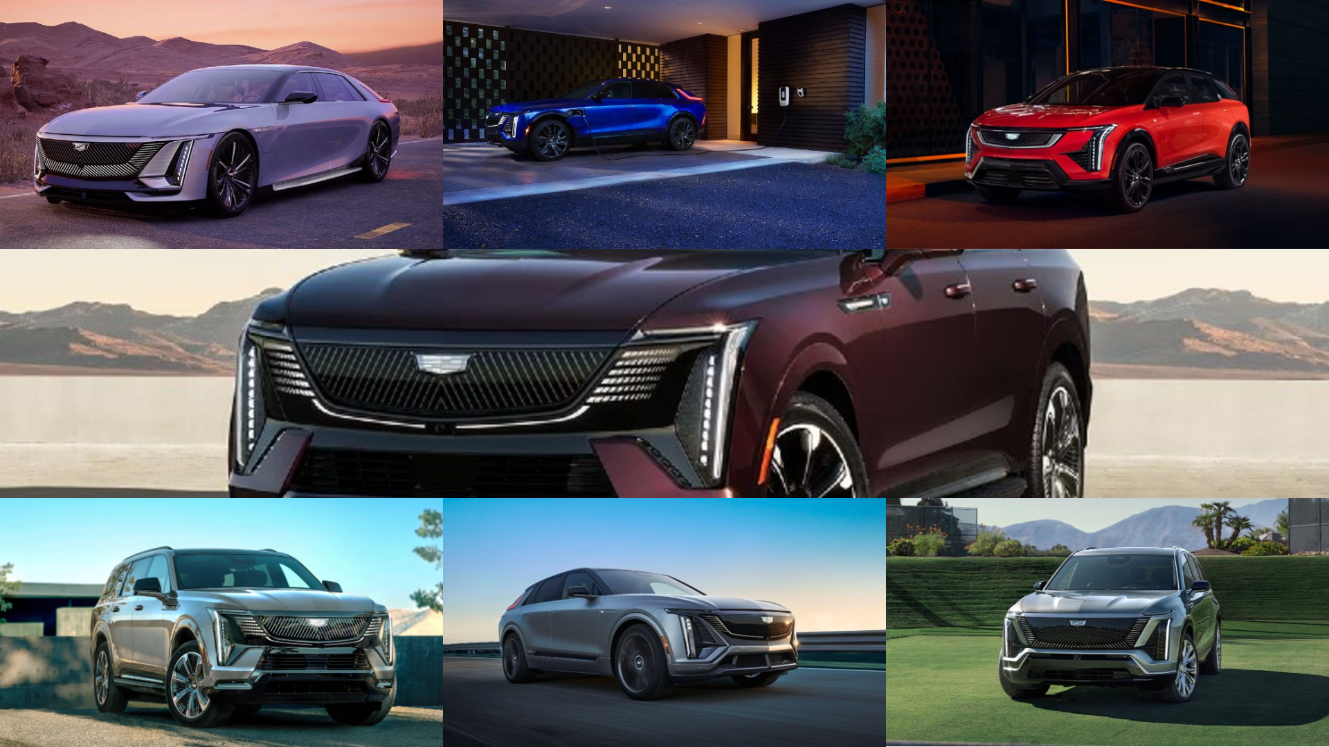 Cadillac LYRIQ, OPTIQ, and VISTIQ electric SUVs