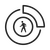 Front Pedestrian and Bicyclist Braking icon