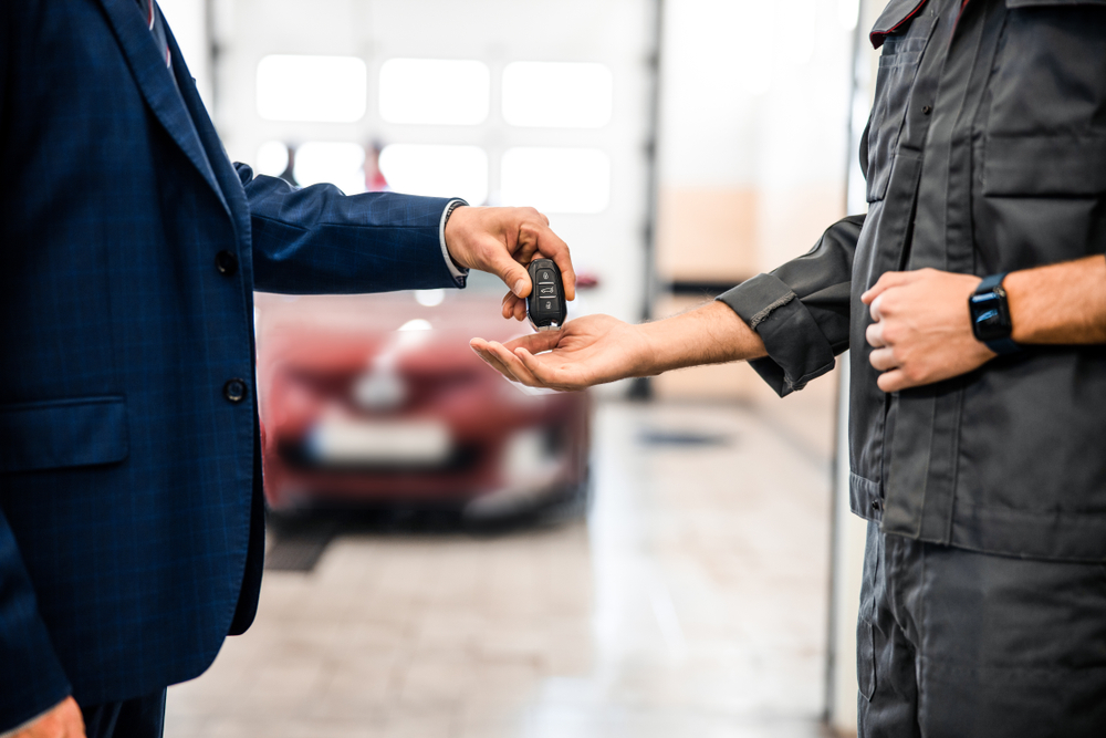 Handing a Key Fob Over for Service